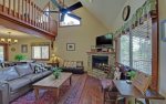 living room-Ocoee River cabin rentals